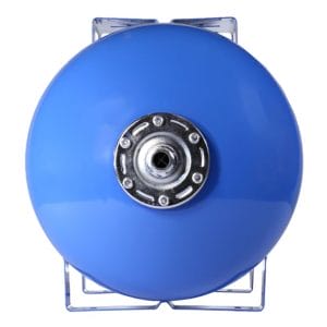 Vas de expansiune orizontal Wassertechnik WTH80HBLUE, apa rece, volum 80 l, presiune max.10 bari, cu suport | Travandi.ro