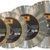 Disc Bisonte diamantat segmentat silentios, pentru caramida, beton, marmura, granit, D=250mm