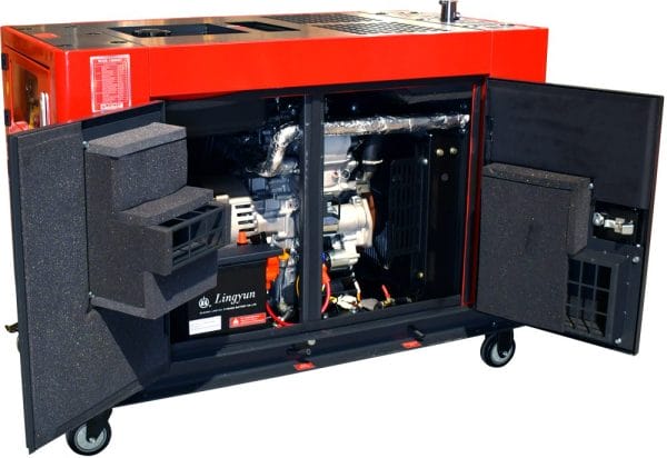 Generator de curent diesel ROTAKT RODE12000QT trifazat AVR 9.5 kW pornire electrica - Image 2