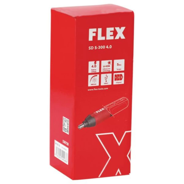 Surubelnita Flex SD 5-300 4.0 C, cu acumulator Li-ion 4.0 V, 300 rot/min, cuplu maxim 5 Nm - Image 2