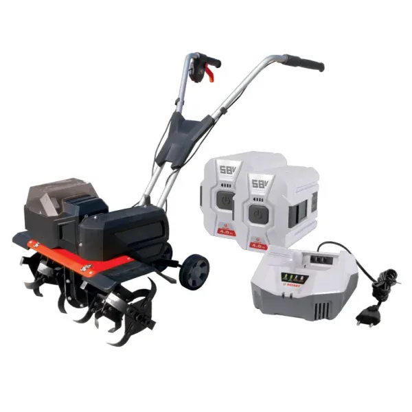 Pachet Motocultor ROTAKT Pulsar RO40 Electric 1 CP latime 40 cm + 2 acumulatori de 4Ah + Statie de incarcare
