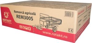 REM300S Remorca agricola capacitate incarcare 300 Kg, roti 4.00-8 | Travandi.ro