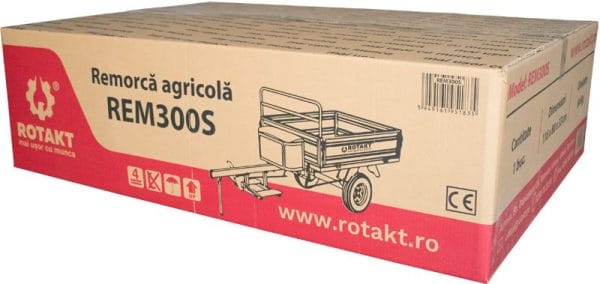 REM300S Remorca agricola capacitate incarcare 300 Kg, roti  4.00-8 - Image 10