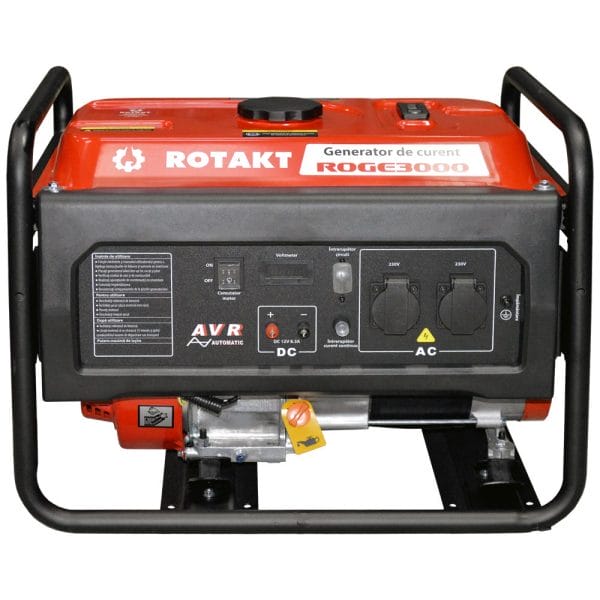Generator de curent benzina ROTAKT ROGE3000 monofazat AVR 3 kW - Image 2