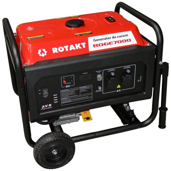 Generator de curent benzina ROTAKT ROGE7000 monofazat AVR 6,8 kW