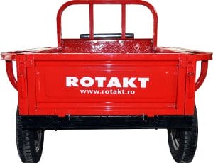 Remorca motocultor Rotakt REM400-1, capacitate 400 kg, basculabila | Travandi.ro