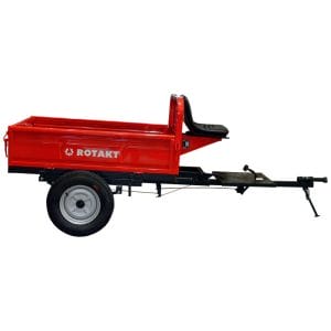 Remorca motocultor Rotakt REM500, capacitate maxim 500 kg, basculabila | Travandi.ro