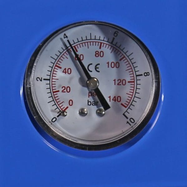 Vas de expansiune vertical Wassertechnik WTH500VMBLUE, apa rece, volum 500 l, presiune max.10 bari, cu suport, manometru - Image 3