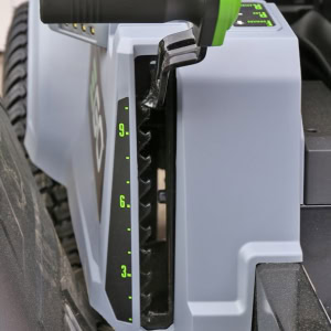 Set tractor de tuns iarba Ego Power ZT5201E-L, cu 2 acumulatori, 56 V/10.0 Ah, 132 cm | Travandi.ro