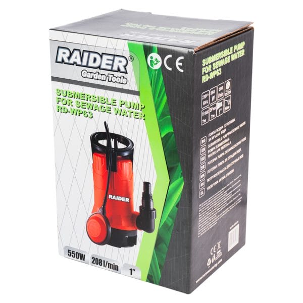 Pompa submersibila RAIDER RD-WP63 550 W 208 l/min refulare 7 m - Image 2