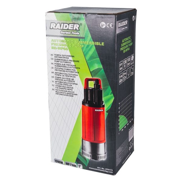 Pompa submersibila RAIDER RD-WP66 1200 W 100 l/min refulare 40 m inox - Image 4