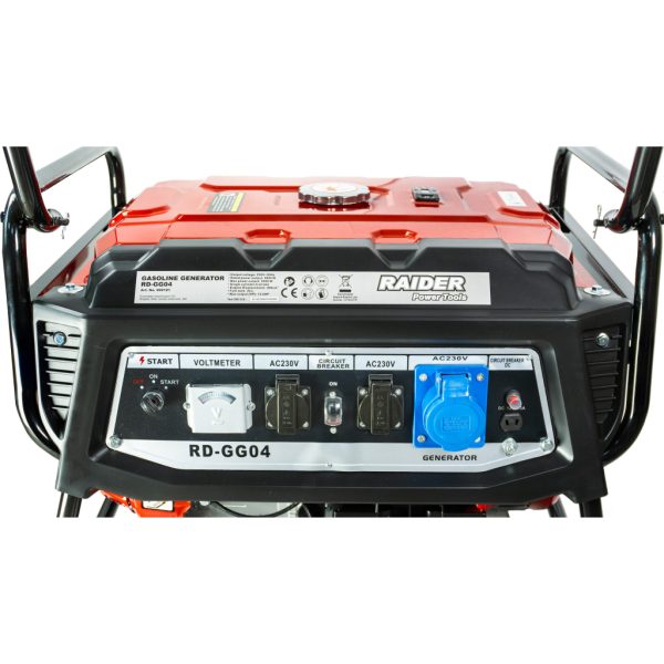 Generator de curent benzina RAIDER RD-GG04 monofazat AVR 5,5 kW pornire electrica - Image 3
