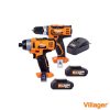 Set bormasina + masina de insurubat cu acumulator Villager VLN 3220 + VLN 3420