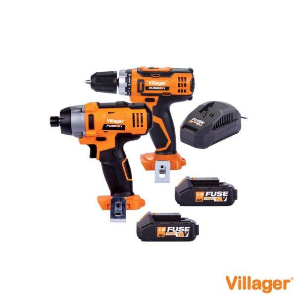 Set bormasina + masina de insurubat cu acumulator Villager VLN 3220 + VLN 3420