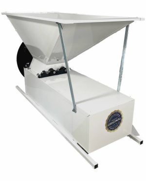 Zdrobitor desciorchinator struguri Enoitalia ENO 3 smalto manual cuva si carcasa din tabla smaltuita, cuva cu valturi, productivitate 300-500 kg/h | Travandi.ro