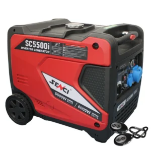 Generator de curent benzina SENCI SC5500iE monofazat invertor AVR 6 kW pornire electrica ATS optional