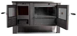 Soba pe Lemne cu Plita si Cuptor din Inox / P[KW]: 10.5; Tip: Stanga | Travandi.ro