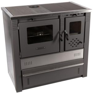 Soba pe Lemne cu Plita si Cuptor din Inox / P[KW]: 10.5; Tip: Stanga | Travandi.ro