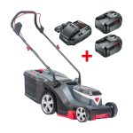 Pachet masina de tuns gazon pe baterii AL-KO EASY 3.82 cu 2 baterii 4.0 Ah si incarcator 18V, Bosch Home&Garden