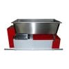 Zdrobitor desciorchinator struguri, cu motor Enoitalia ENO 15 semiinox, cuva din inox, carcasa din tabla smaltuita, cuva cu snec, motor 0,75kW, productivitate 1600-1800 kg/h
