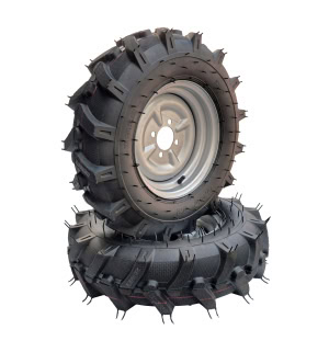 ProGARDEN Set roti complete 6.00-12, 4 prezoane, profil agricol