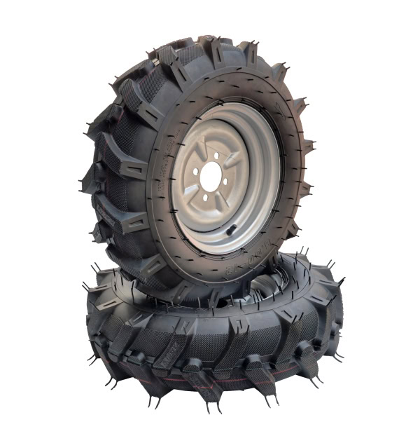 ProGARDEN Set roti complete 6.00-12, 4 prezoane, profil agricol