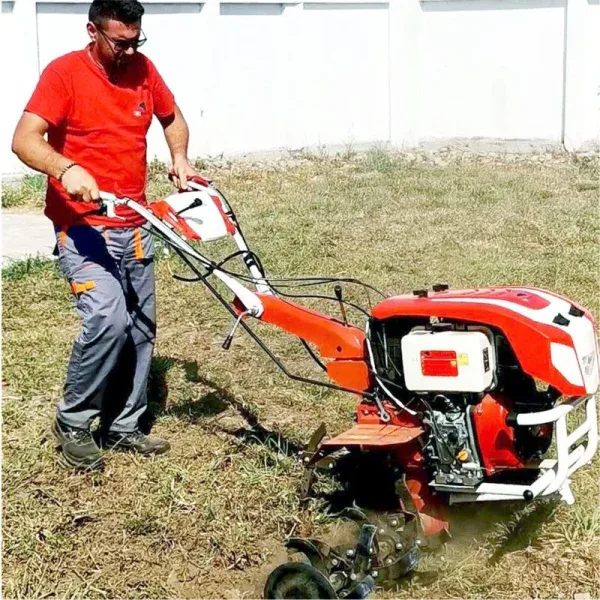 Motocultor BISONTE BTA-12SDE Diesel 12 CP latime 135 cm - Image 5
