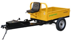 ProGARDEN Alpine RM500T Remorca cu tractiune G2, 500kg, 1 osie, prindere bolt pentru motocultor, roti profil rutier 5.00-12, 4 prezoane, RIM 3.50B