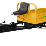 ProGARDEN Alpine RM500T Remorca cu tractiune G2, 500kg, 1 osie, prindere bolt pentru motocultor, roti 5.00-12