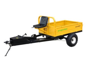 ProGARDEN Pachet Alpine RM500T Remorca cu tractiune 500kg, 1 osie, prindere bolt pentru motocultor, roti 19x7-8 si set manicoti Adaptiv 3 in 1 S | Travandi.ro