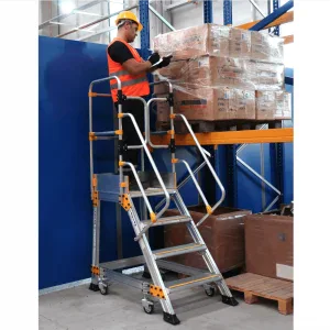 Platforma mobila profesionala EP4 din aluminiu, H lucru 3,05m | Travandi.ro