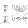 Nacela cu senile tip spider IMER ACCESS IM R15 DA LITHIUM H lucru 15.1 m sarcina maxima 230 kg