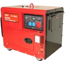 Generator de curent diesel SENCI SCD7500Q-3 trifazat AVR 4,8 kW insonorizat
