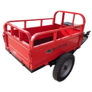 Remorca motocultor BISONTE Agro Garden BTA-500R capacitate 500 kg, dimensiuni 1.250 x 800 x 500 mm | Travandi.ro