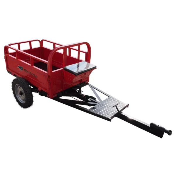 Remorca motocultor BISONTE Agro Garden BTA-500R capacitate 500 kg, dimensiuni 1.250 x 800 x 500 mm - Image 5