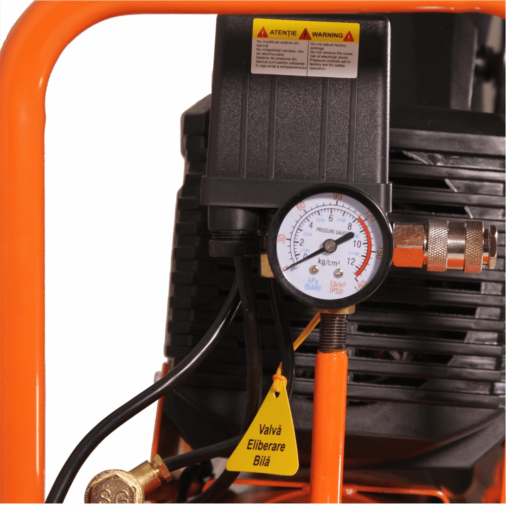 Compresor de aer cu piston BISONTE SF020-025 cu ulei 230V 2,0 cp, debit aer 187 l/min presiune 8 bar 3 Compresor de aer cu piston BISONTE SF020-025 cu ulei 230V 2,0 cp, debit aer 187 l/min presiune 8 bar - Image 3