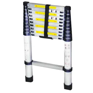 Scara telescopica aluminiu Bisonte STR1032 11 trepte inaltime maxima 3.20 m | Travandi.ro