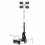 Turn de lumina GENMAC Minerva TM6 4x160W LED 81400 lumeni, trailer tractare lenta neomologabil