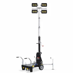 Turn de lumina GENMAC Minerva TM6 4x160W LED 81400 lumeni, trailer tractare lenta neomologabil