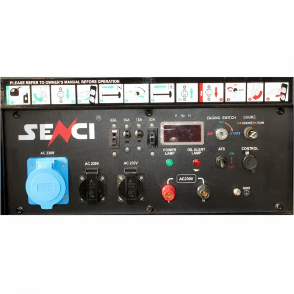Generator de curent benzina SENCI SC15000 EVO-ATS monofazat AVR 13 kW ATS inclus - Image 4