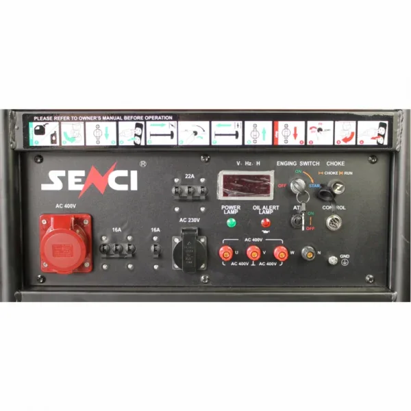 Generator de curent benzina SENCI SC15000TE EVO-ATS trifazat AVR 13 kW pornire electrica ATS inclus - Image 4