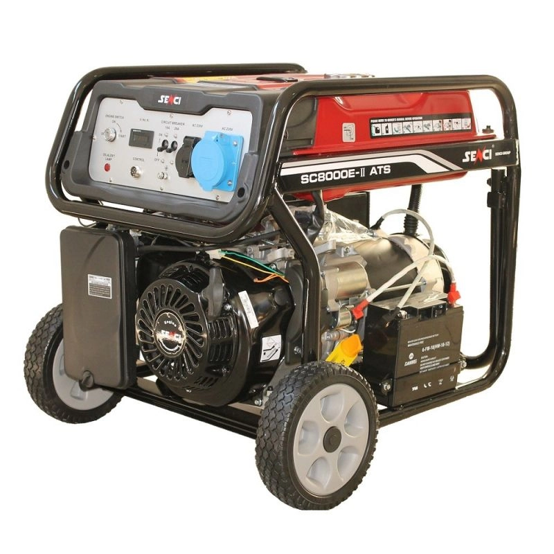 Generator de curent benzina SENCI SC8000-ATS monofazat 7 kW pornire electrica ATS inclus 4 Generator de curent benzina SENCI SC8000-ATS monofazat 7 kW pornire electrica ATS inclus - Image 4