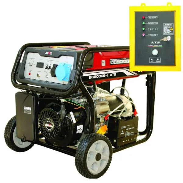Generator de curent benzina SENCI SC8000-ATS monofazat 7 kW pornire electrica ATS inclus