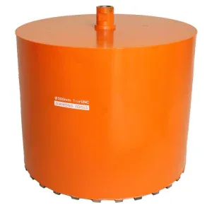 Carota Bisonte 500 x 400 mm diamantat-sudat, prindere UNC 1 1/4″