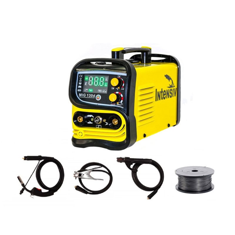 Aparat de sudura MIG 130d INTENSIV tip MIG-MAG + rola de sarma flux 1kg 1 Aparat de sudura MIG 130d INTENSIV tip MIG-MAG + rola de sarma flux 1kg