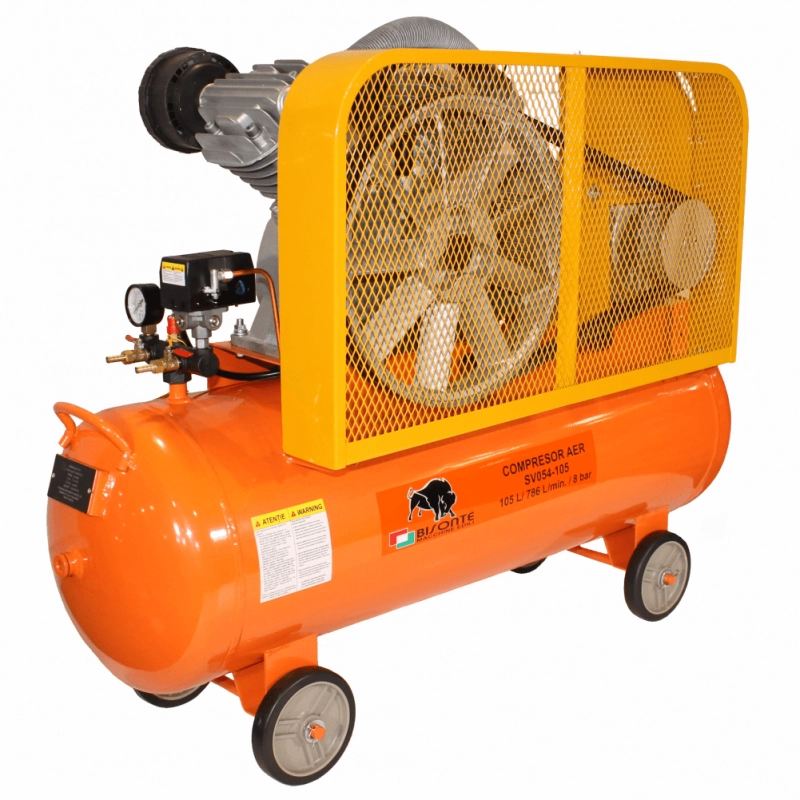 Compresor de aer cu piston BISONTE SV54-105 cu ulei 400V 5,5 cp, debit aer 786 l/min presiune 8 bar 3 Compresor de aer cu piston BISONTE SV54-105 cu ulei 400V 5,5 cp, debit aer 786 l/min presiune 8 bar - Image 3