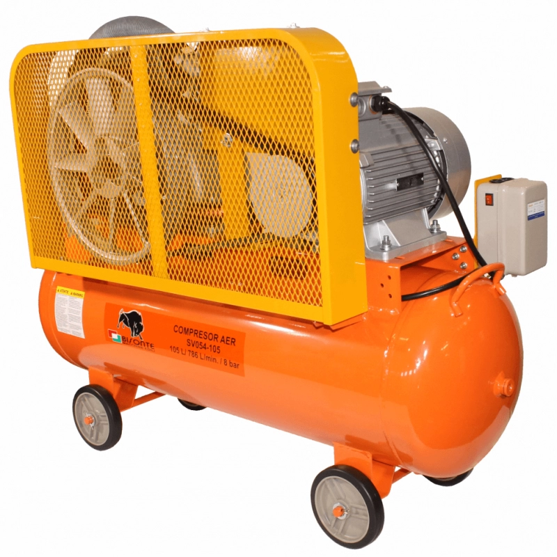 Compresor de aer cu piston BISONTE SV54-105 cu ulei 400V 5,5 cp, debit aer 786 l/min presiune 8 bar 4 Compresor de aer cu piston BISONTE SV54-105 cu ulei 400V 5,5 cp, debit aer 786 l/min presiune 8 bar - Image 4