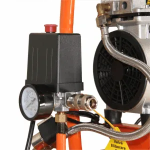 Compresor de aer cu piston BISONTE SC008-009 fara ulei 230V 0,8 cp debit aer 94 l/min presiune 8 bar 9 Compresor de aer cu piston BISONTE SC008-009 fara ulei 230V 0,8 cp debit aer 94 l/min presiune 8 bar | Travandi.ro