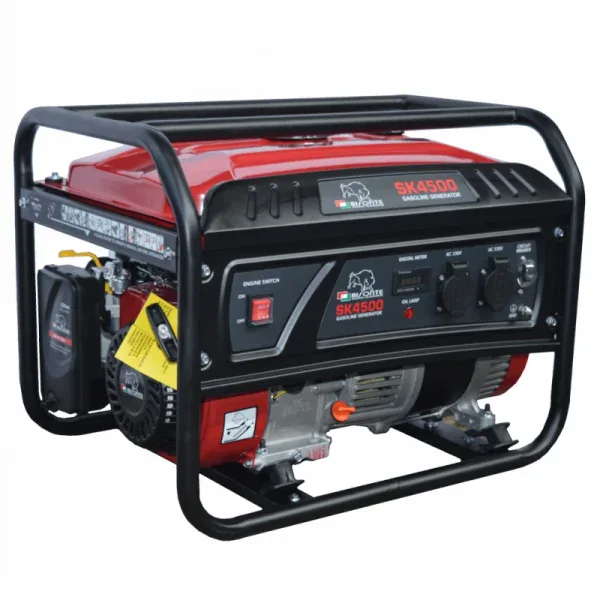 Generator de curent benzina BISONTE SK4500 monofazat AVR 3,8 kW