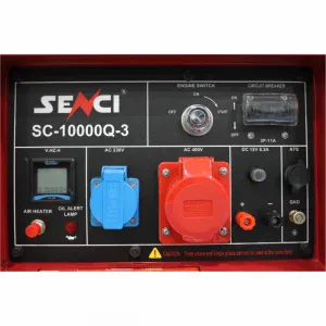 Generator de curent diesel SENCI SC10000Q-3 trifazat AVR 8 kW insonorizat | Travandi.ro